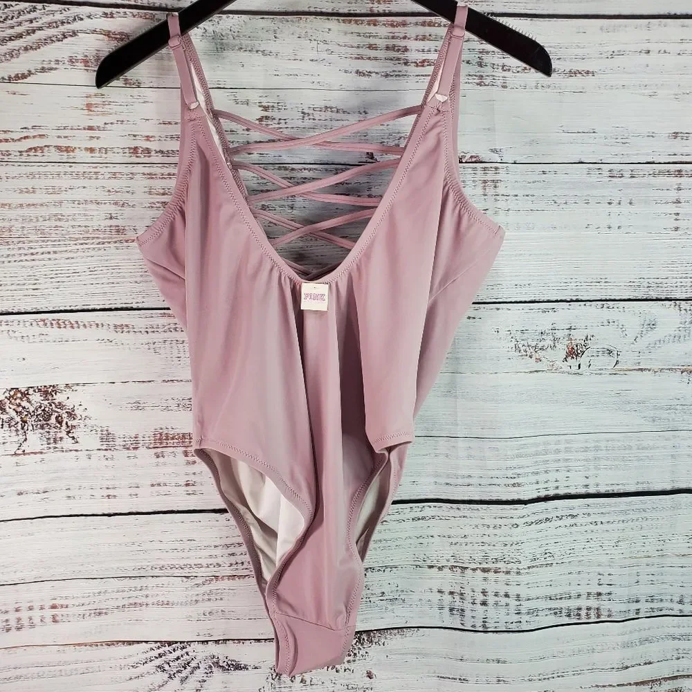 PINK Victoria Secret Swimsuit One Piece Size:L